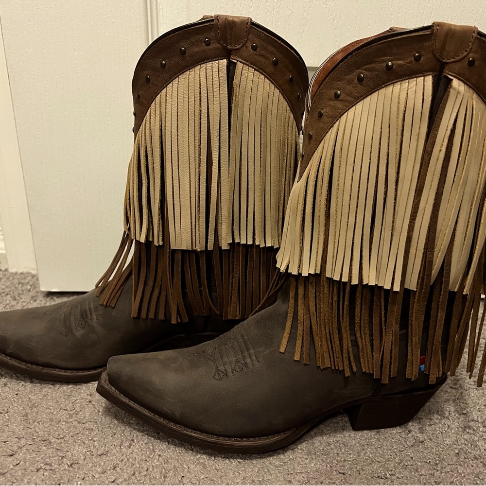 Redneck Riviera sugar Sand Fringe Boots